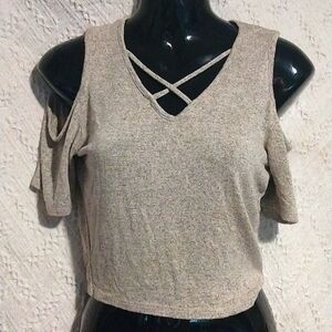 Acemi open shoulder cropped small